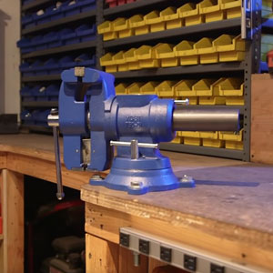 how to mount bench vise