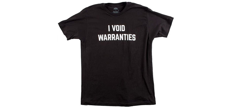 I void warranties tshirt