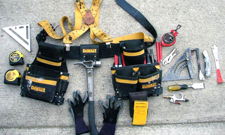 organized tool belt