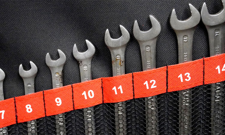 wrench sizes in order